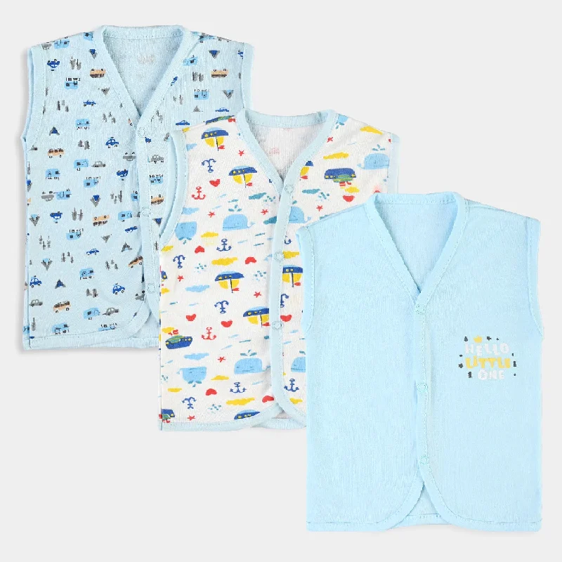 Baby Cotton Printed Vest 3Pcs Set