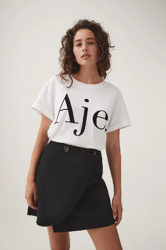 Alice Embroidered Logo Tee