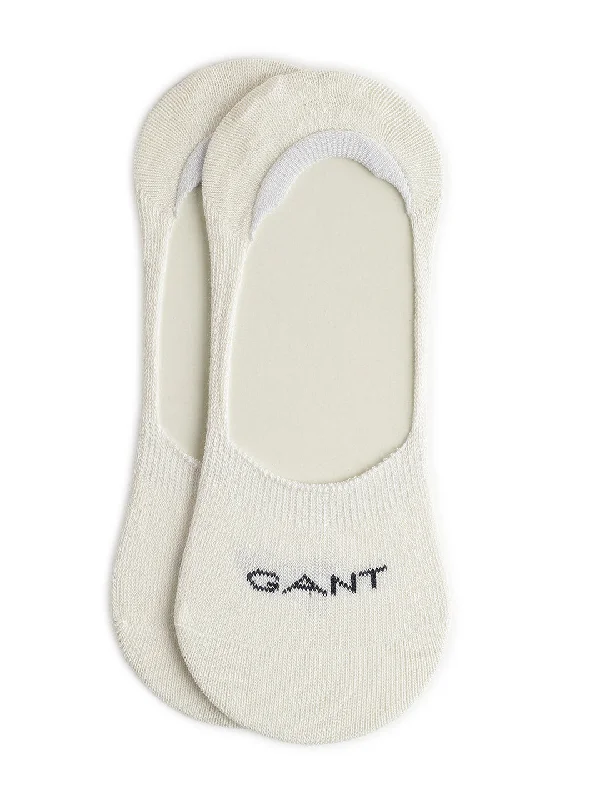 Gant Women Off White Solid Socks (Pack of 2)