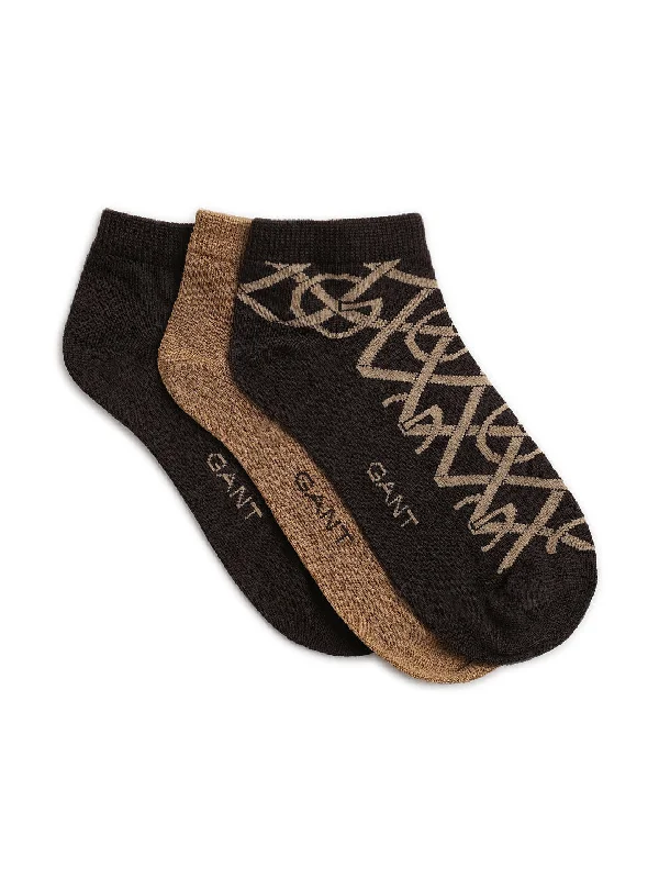 Gant Women Brown Printed Socks (Pack of 3)