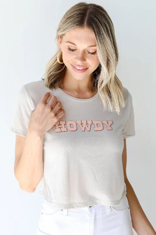 Howdy Cropped Tee