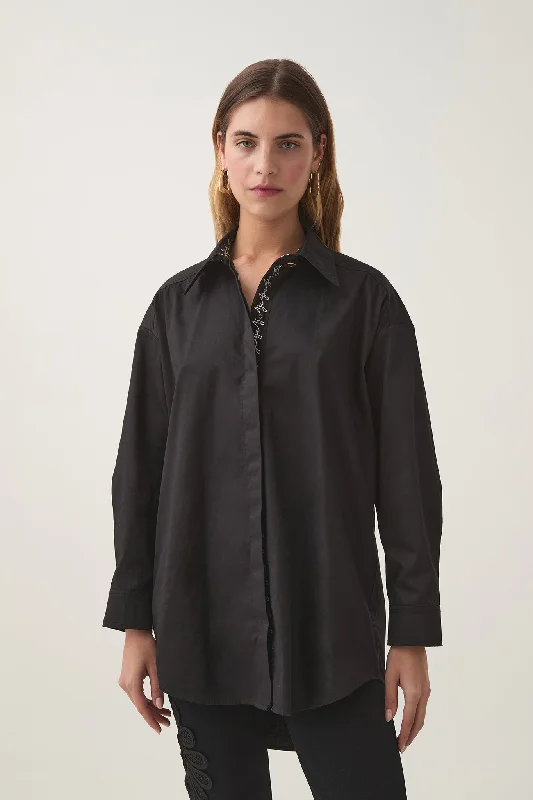 Jacqueline Oversized Logo Shirt