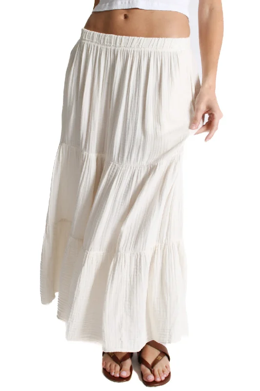 Danielle Coconut Cotton Gauze Skirt