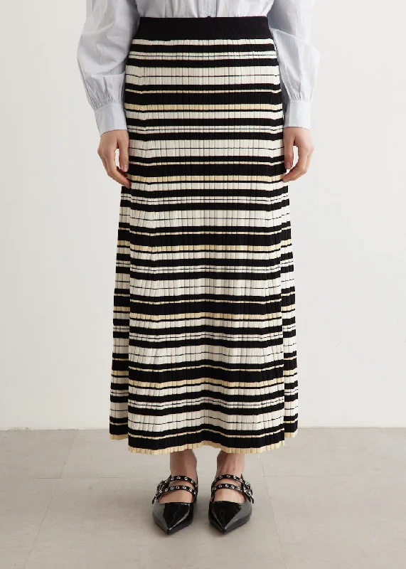 Rib Long Skirt