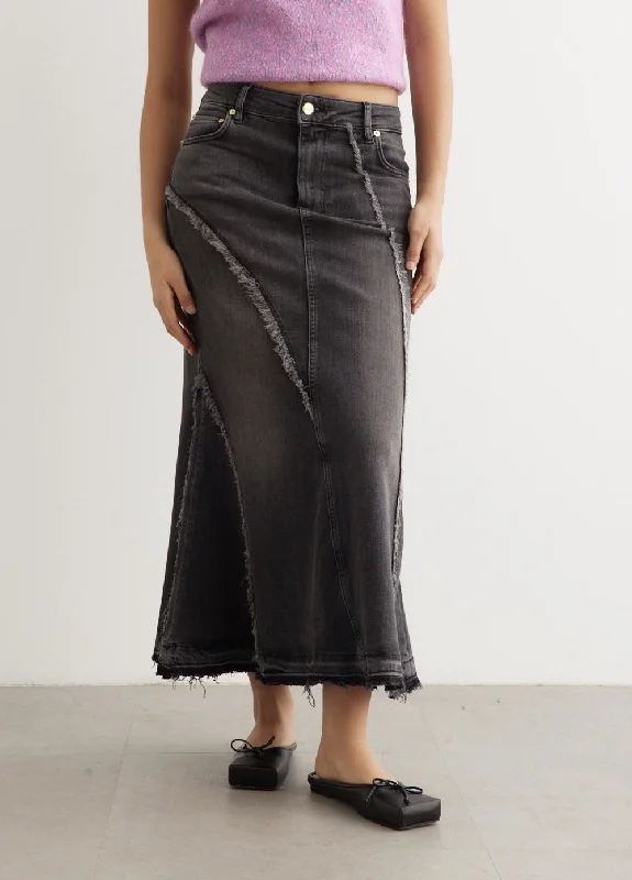 Tint Edge Denim Long Skirt