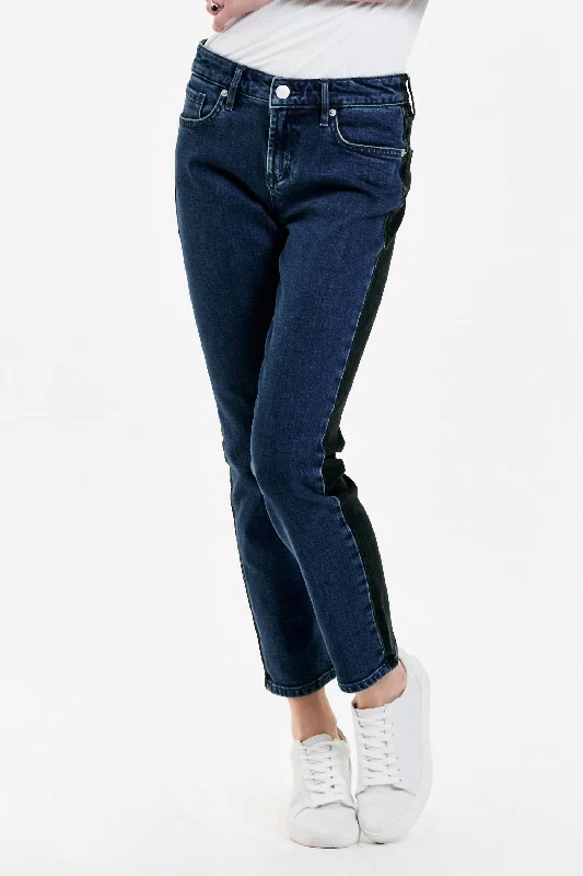 Blaire High Rise Ankle Slim Straight Jeans In Mood