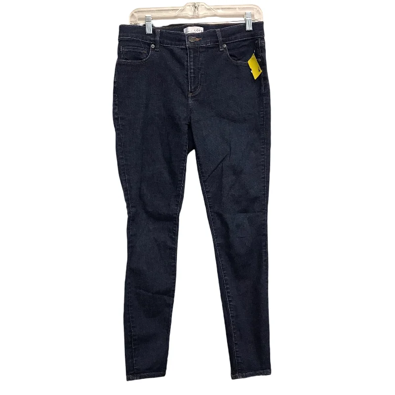 Jeans Straight By Loft In Blue Denim, Size:8