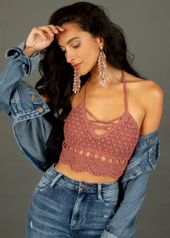 Kindred Crochet Top in Cedarwood