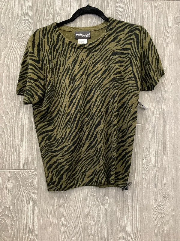 Top Short Sleeve By Sag Harbor In Green, Size: M