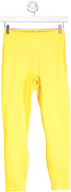 Fabletics Yellow PowerHold Leggings UK S