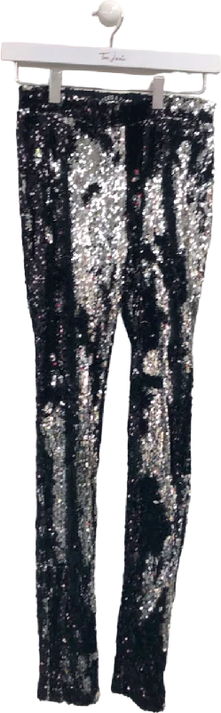 Filles A Papa Black Sequin Trousers XS