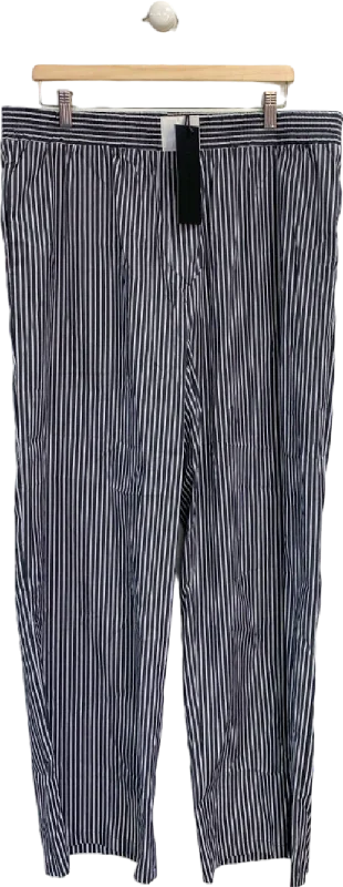 Lioness Black and White Pinstripe Trousers UK XXL