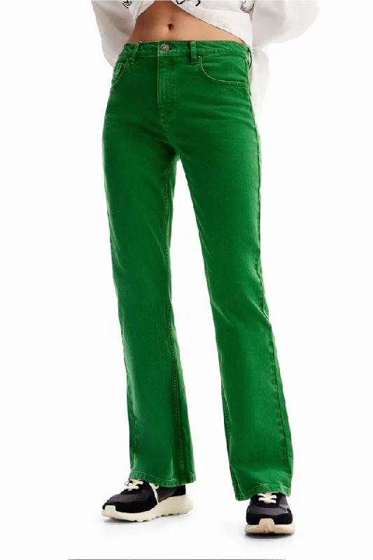 Plain Flare Jeans By Desigual