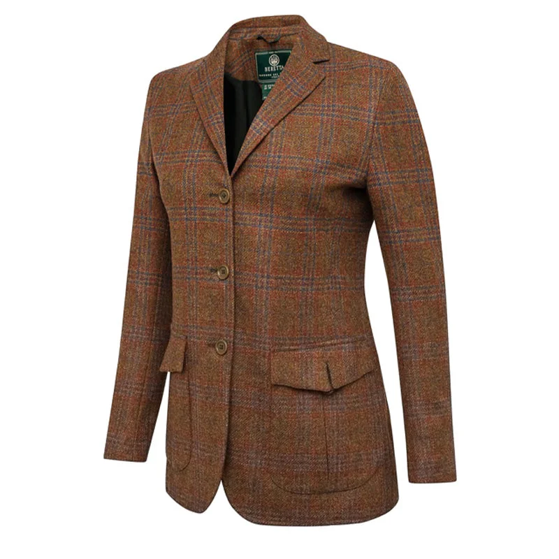 Beretta Womens St James Jacket Brown / Blue Check