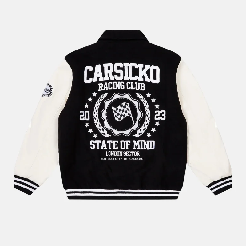 Carsicko Racing Club Varsity Jacket - Black