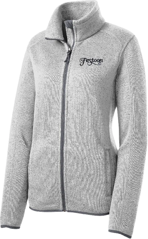 Port Authority Ladies Sweater Fleece Jacket