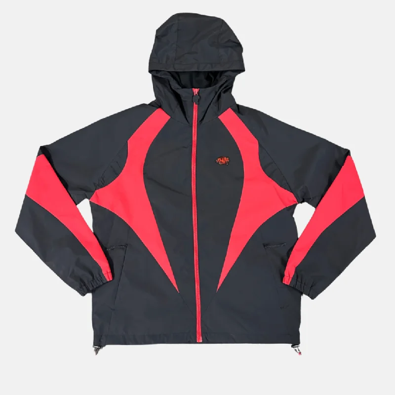 Syna Logo Vortex Woven Jacket - Black/Red