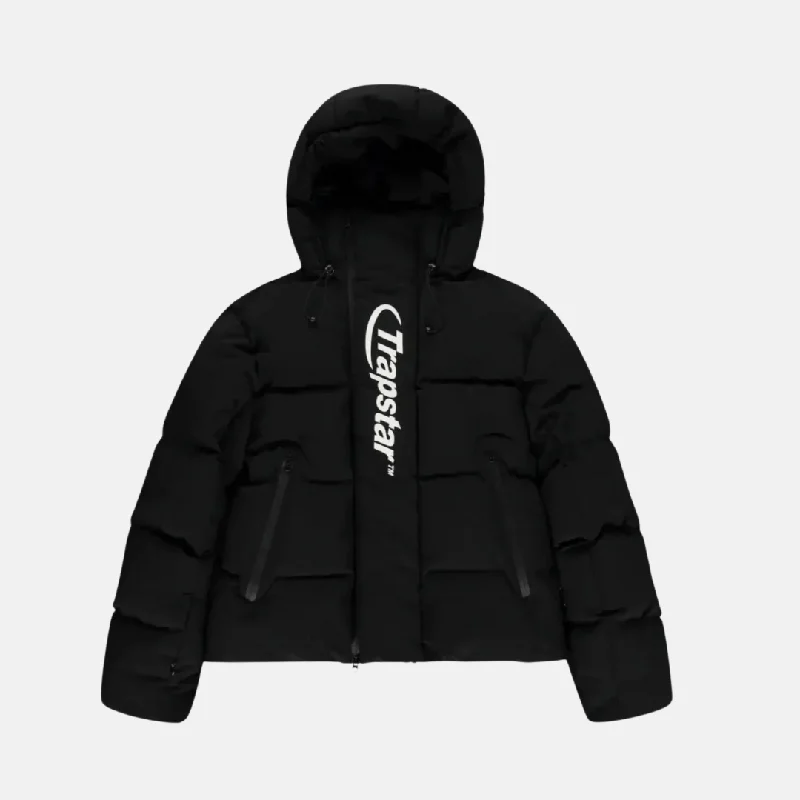 Trapstar Hyperdrive Technical Puffer Jacket - Black/White Edition