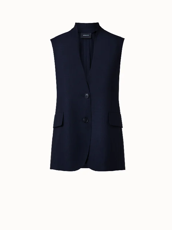 Wool Long Gilet