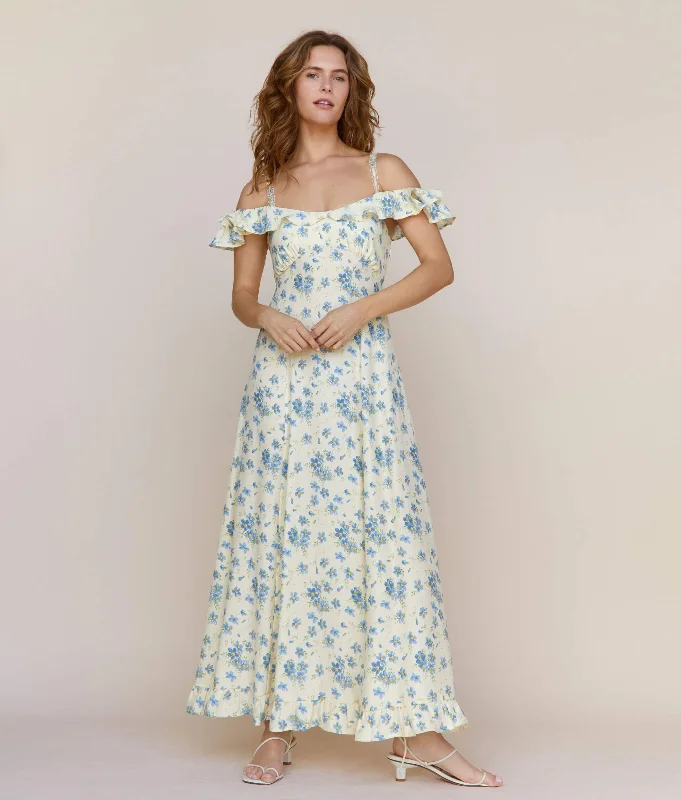 The Helina Dress | Lilies in Bloom Silk