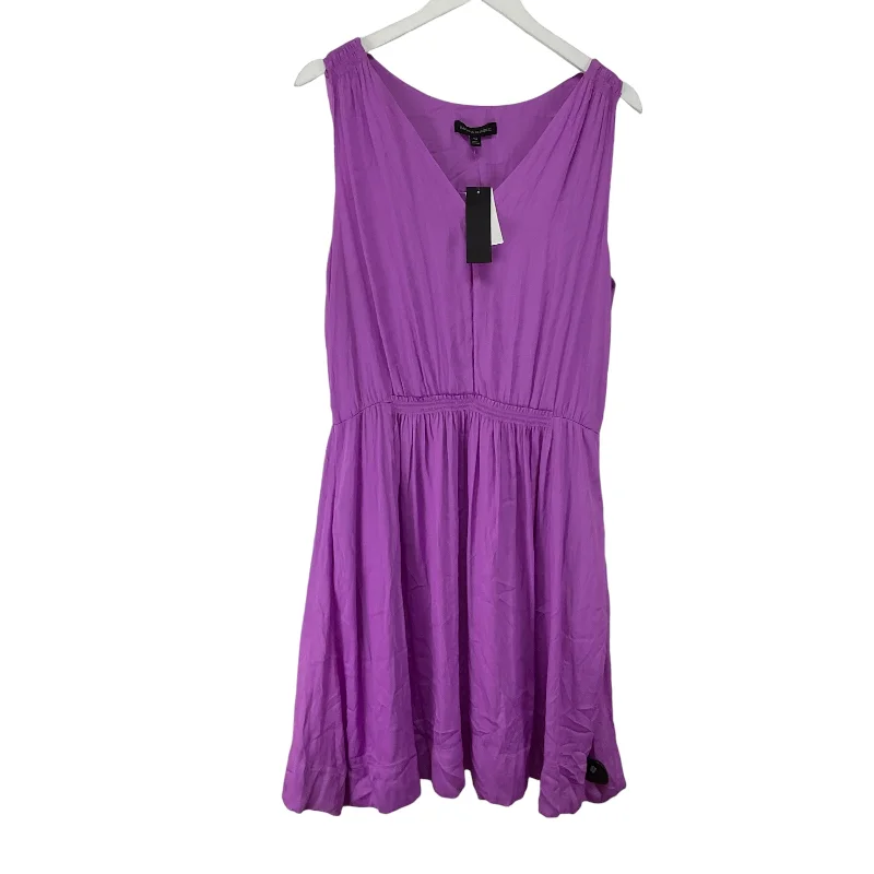 Dress Casual Midi By Banana Republic In Purple, Size: 14