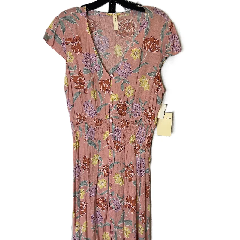 Dress Casual Midi By Bebop In Pink, Size: L