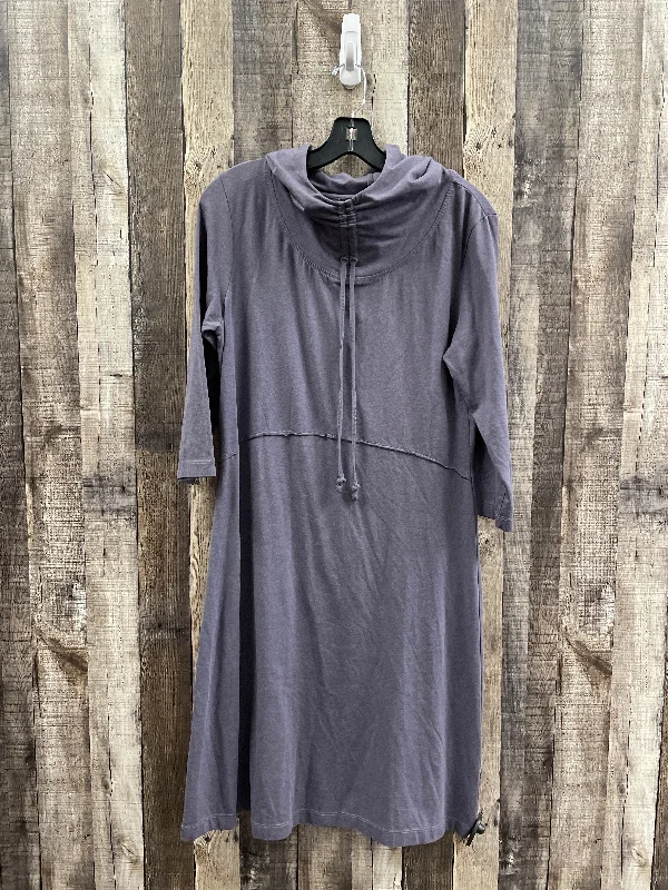 Dress Casual Midi By Cme In Purple, Size: L