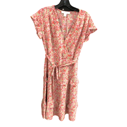 Dress Casual Midi By Monteau In Floral Print, Size: M