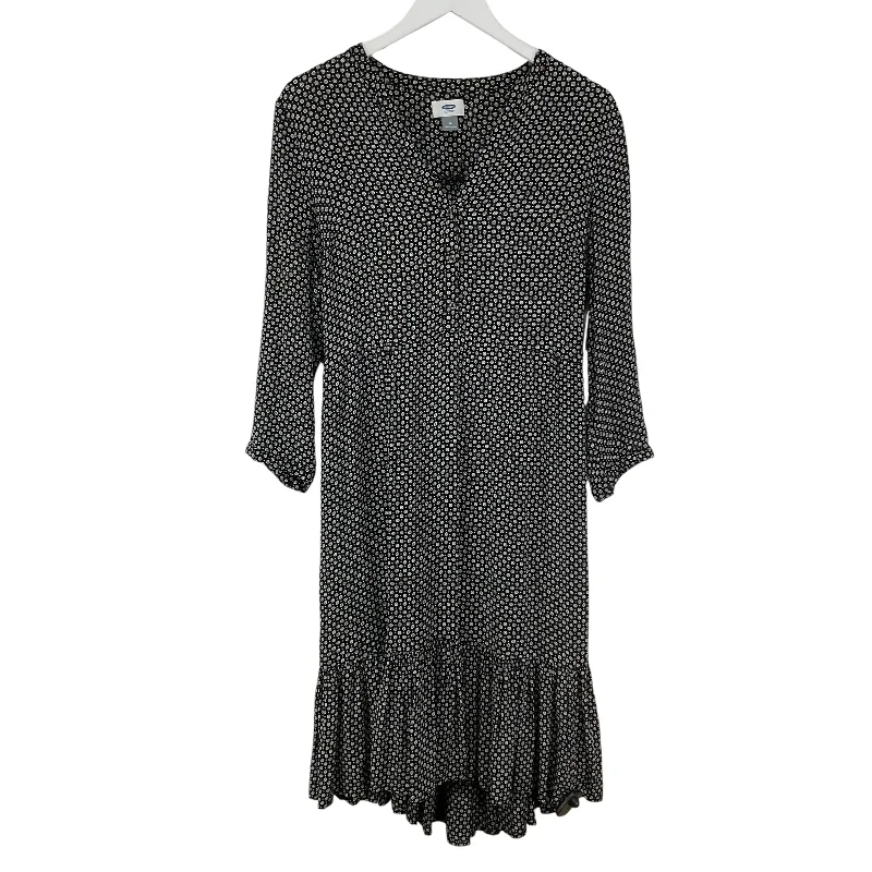 Dress Casual Midi By Old Navy In Black, Size: M