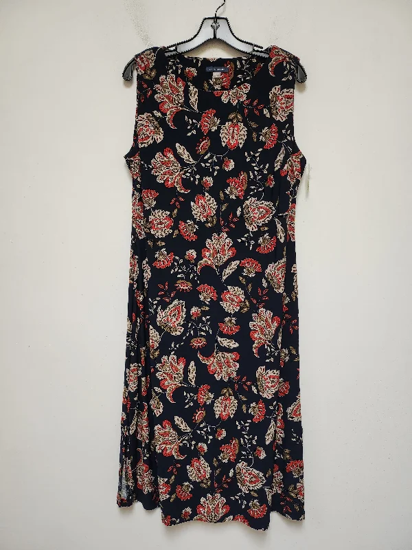 Dress Casual Midi By Tommy Hilfiger In Multi-colored, Size: L