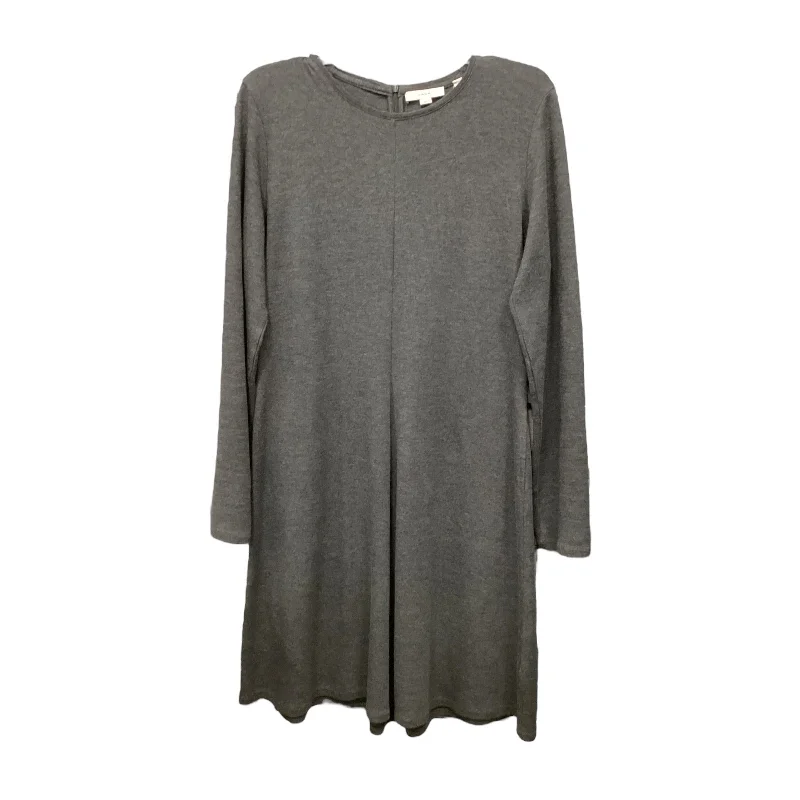 Dress Casual Midi By Vince In Grey, Size: L