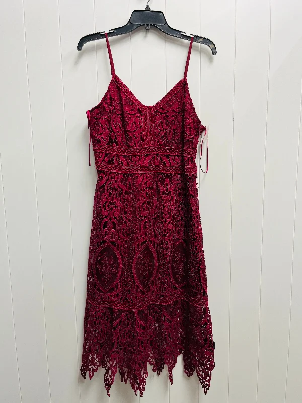 Dress Party Midi By JOA - In Red, Size: L