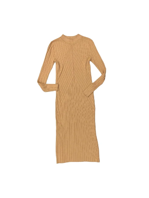 Dress Casual Maxi By H&m In Tan, Size: L