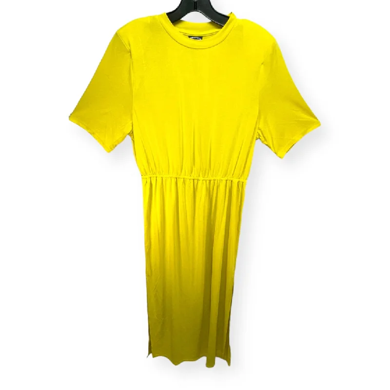 Dress Casual Maxi By Scoop In Yellow, Size: M