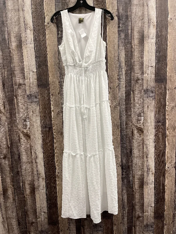 Dress Casual Maxi By Taylor In White, Size: S