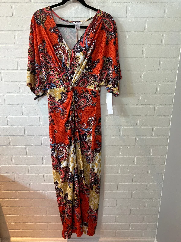 Dress Casual Maxi By Venus In Orange, Size: S