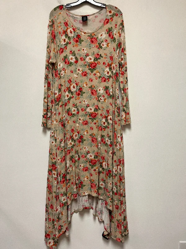 Floral Print Dress Casual Maxi Agnes & Dora, Size Xl