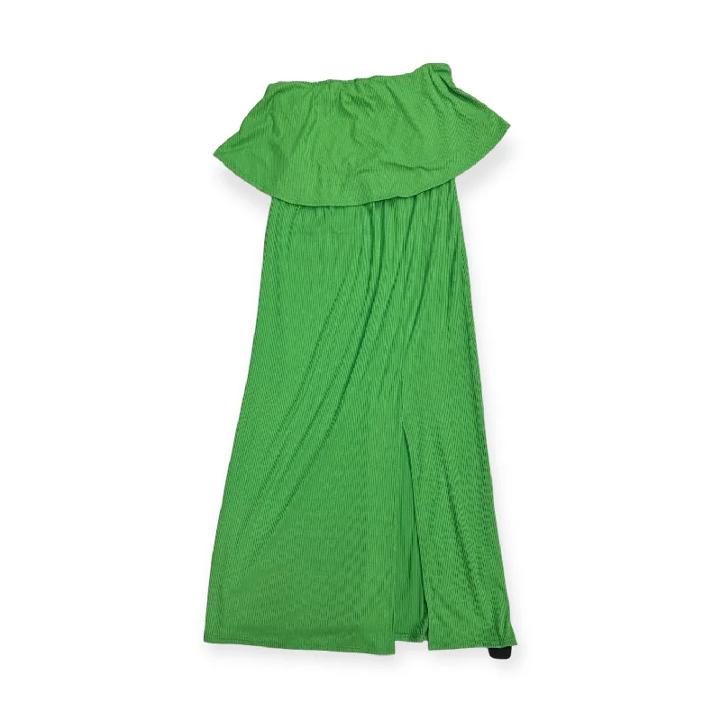 Green Dress Casual Maxi See You Monday, Size Xl