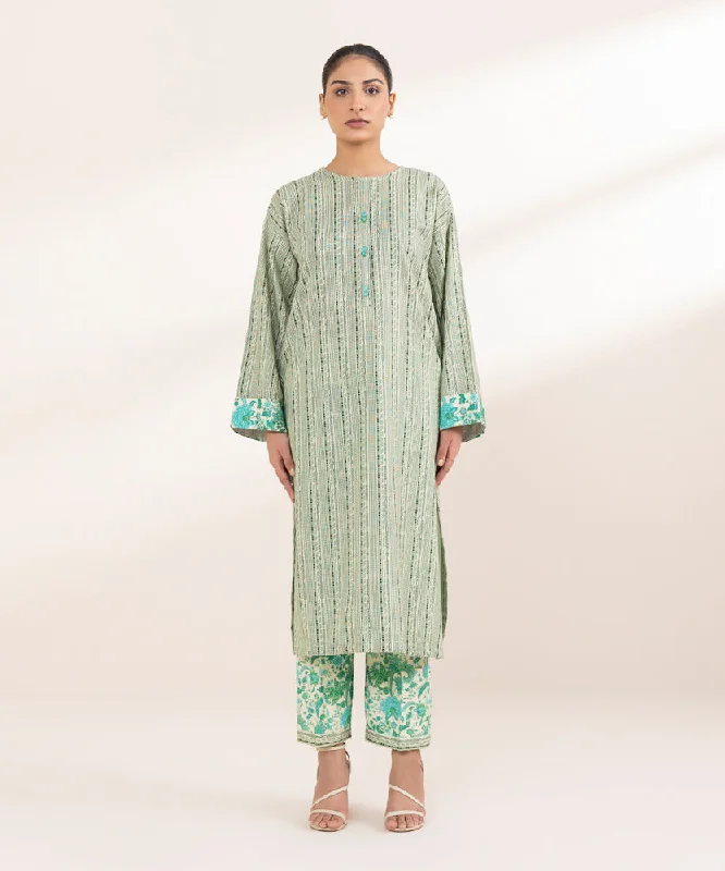 Printed Khaddar Shirt