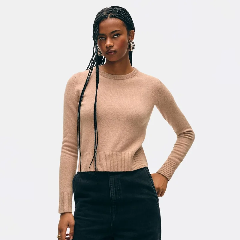 Cashmere Shrunken Crewneck