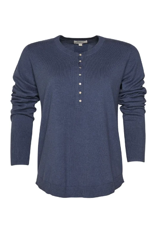 KEEPA HENLEY SWEATER - MSK162