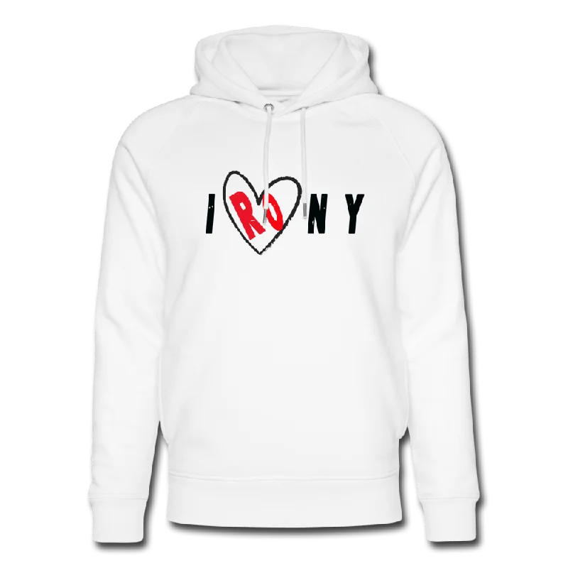 UNISEX IRONY ORGANIC COTTON HOODIE